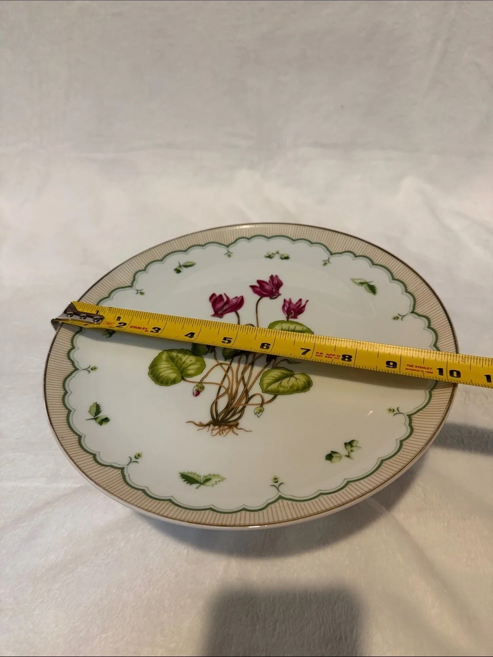 Victorian Garden Footed Cake Plate Georges Briard